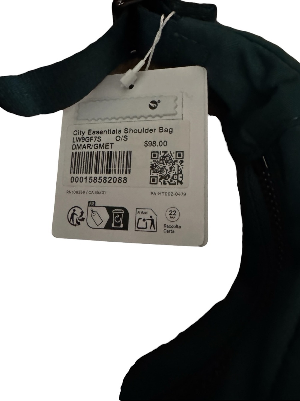 Lululemon City Essentials Shoulder Bag 4L Deep Marina NWT Sold Out - Picture 9 of 10